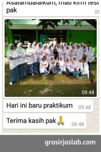 jas laboratorium kancing belakang