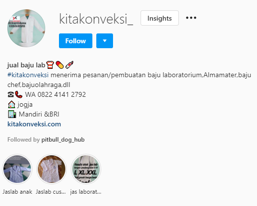 instagram kita konveksi